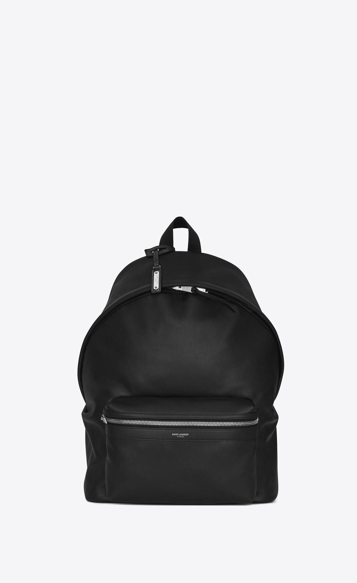 SaintLaurent_블랙 워시드 가죽 소재의 델라베 백팩