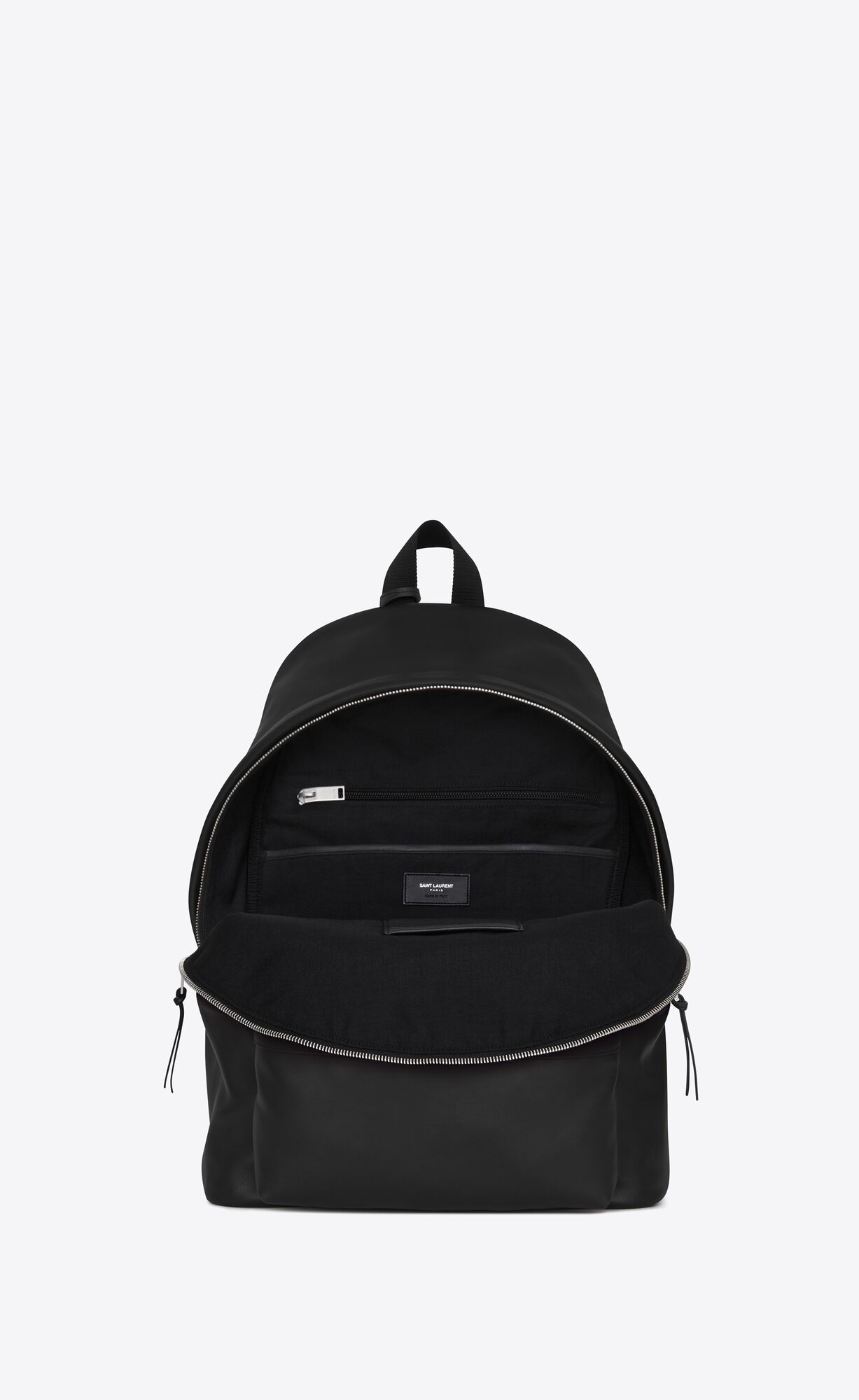 SaintLaurent_블랙 워시드 가죽 소재의 델라베 백팩 thumbnail