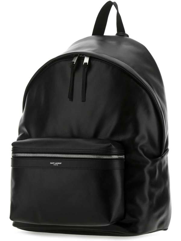 SaintLaurent_블랙 워시드 가죽 소재의 델라베 백팩