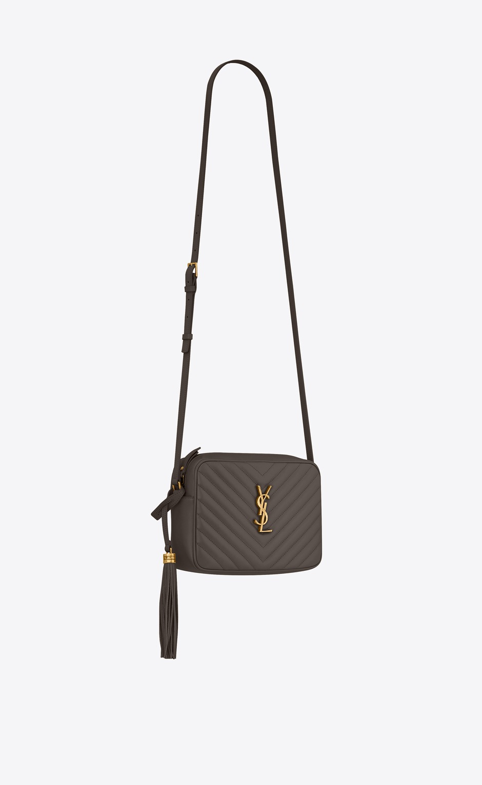SaintLaurent_블랙 퀼티드 가죽 소재의 루 카메라 백