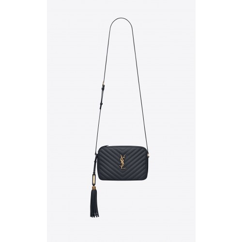 SaintLaurent_블랙 퀼티드 가죽 소재의 루 카메라 백 thumbnail