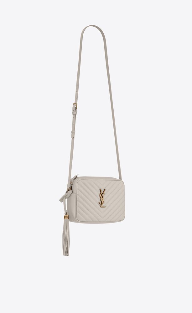 SaintLaurent_블랙 퀼티드 가죽 소재의 루 카메라 백