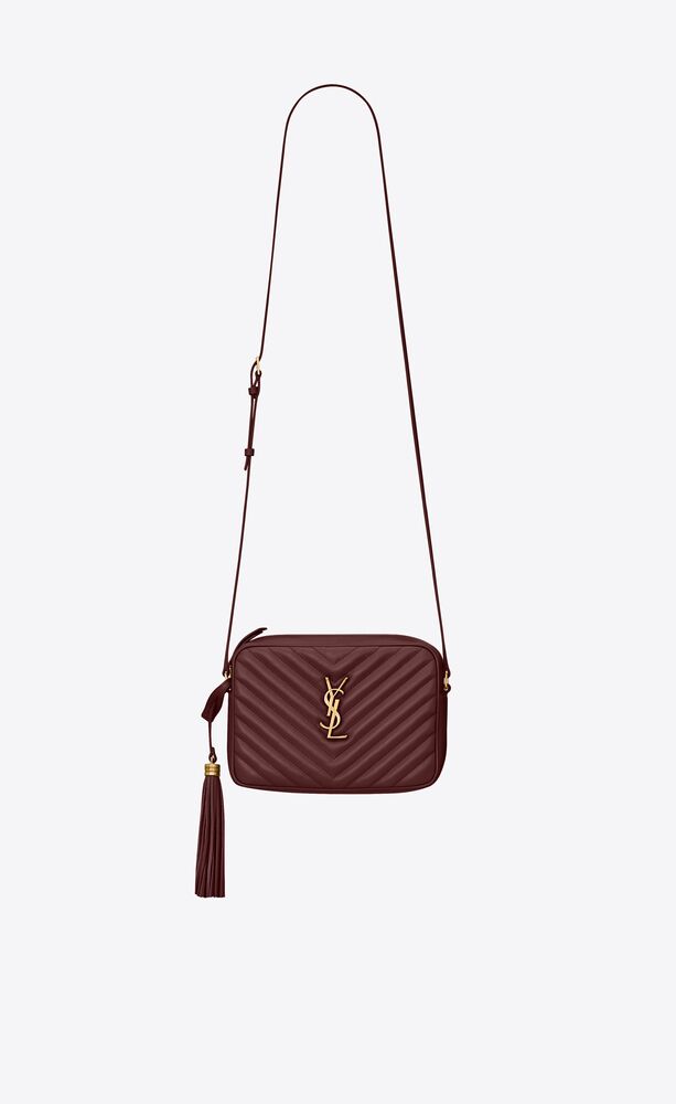 SaintLaurent_블랙 퀼티드 가죽 소재의 루 카메라 백