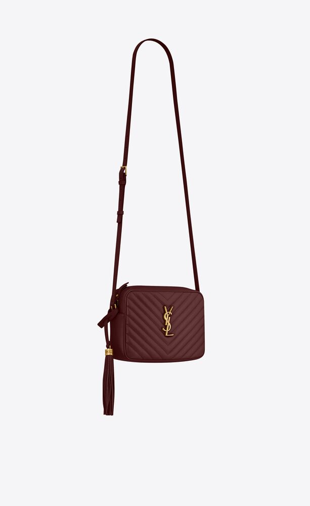SaintLaurent_블랙 퀼티드 가죽 소재의 루 카메라 백