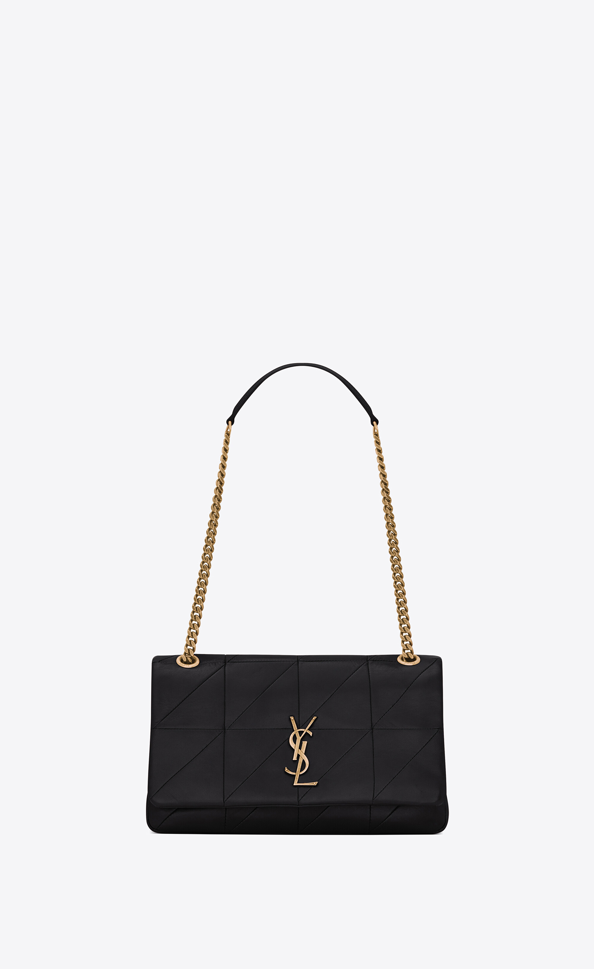 SaintLaurent_블랙 패치워크 가죽 소재의 미디엄 제이미 백