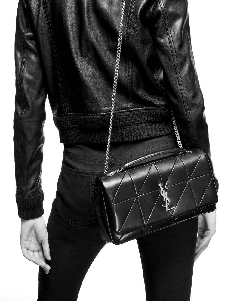 SaintLaurent_블랙 패치워크 가죽 소재의 미디엄 제이미 백 thumbnail