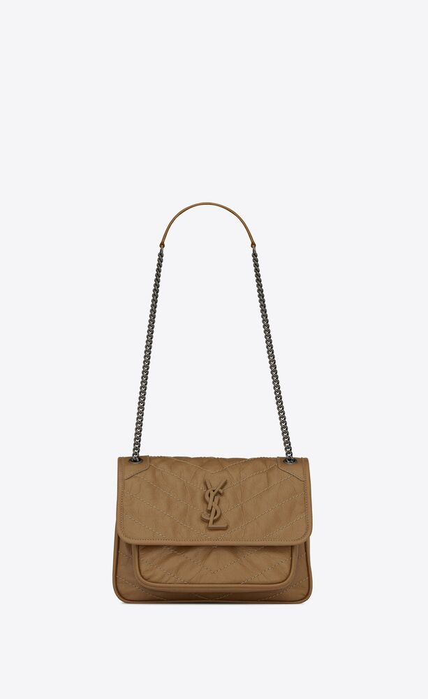 SaintLaurent_빈티지 가죽 소재의 niki 베이비 백
