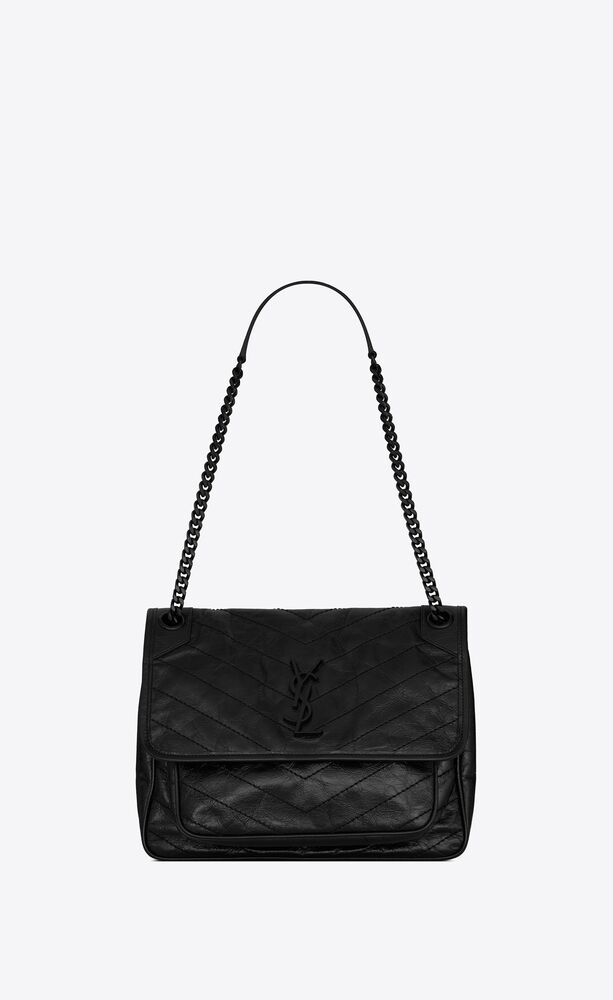 SaintLaurent_빈티지 가죽 소재의 니키 미디엄 백
