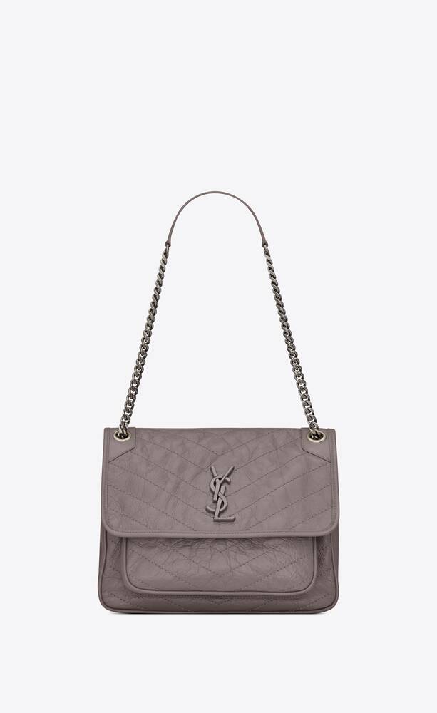 SaintLaurent_빈티지 가죽 소재의 니키 미디엄 백