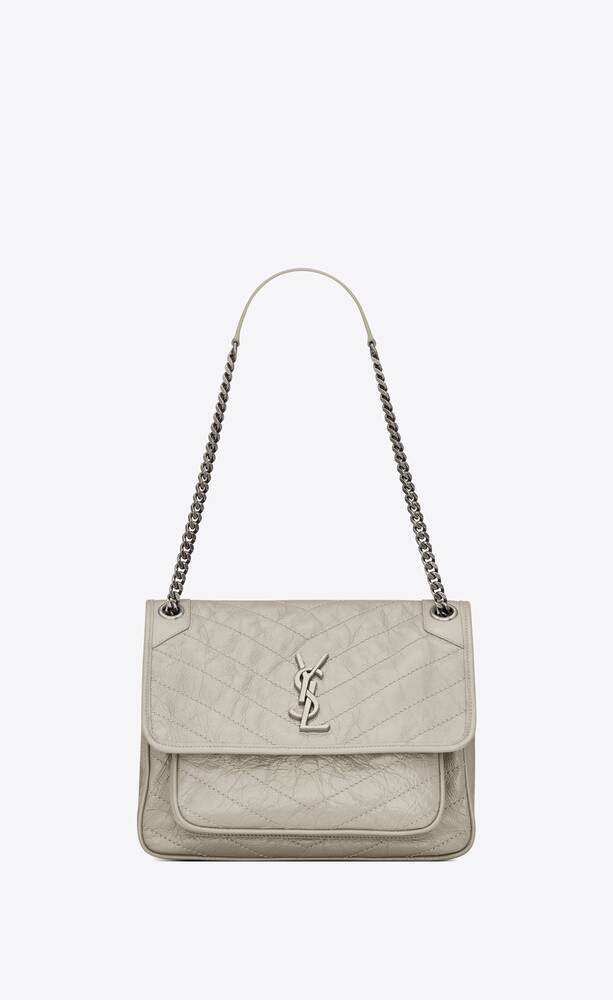 SaintLaurent_빈티지 가죽 소재의 니키 미디엄 백