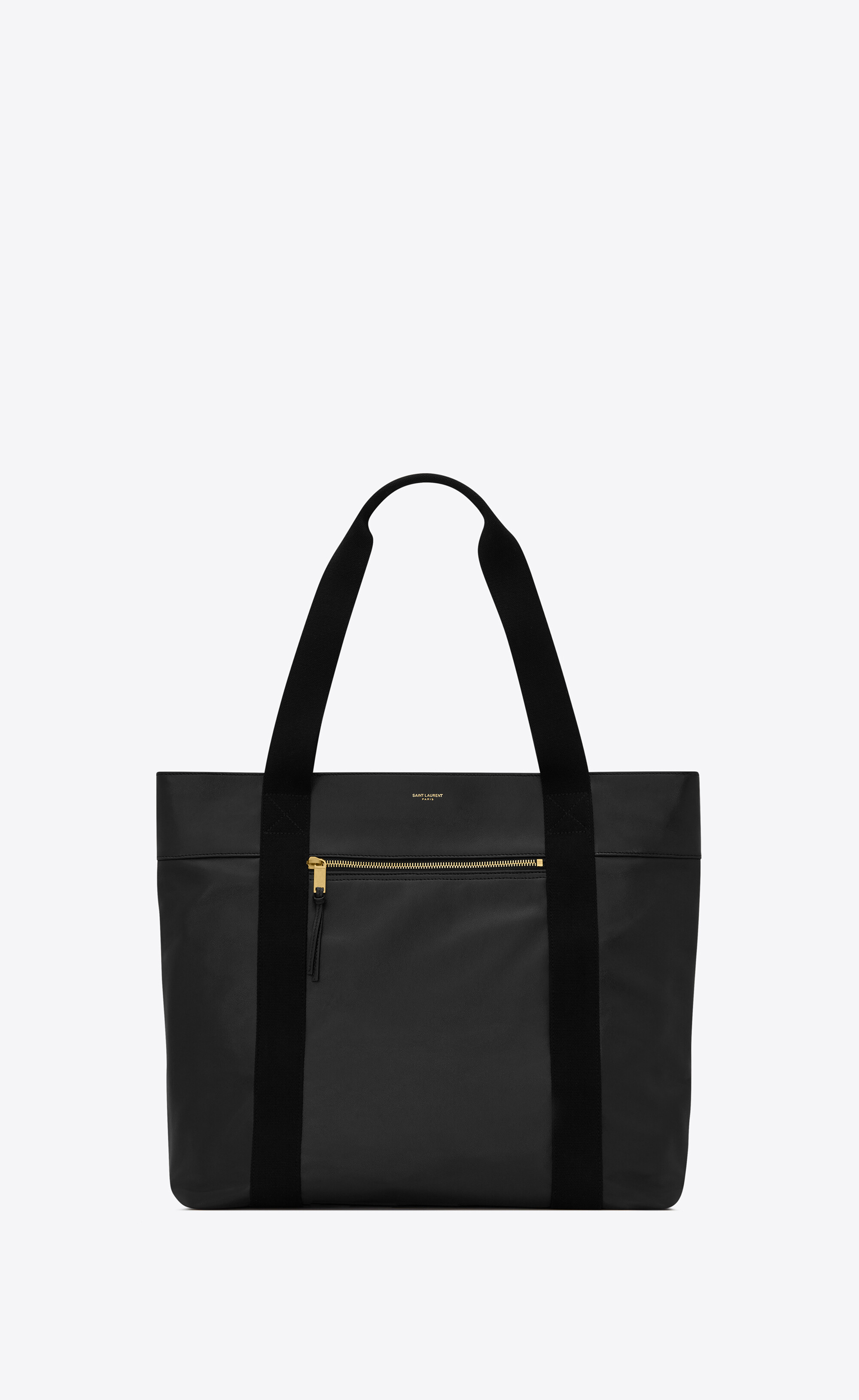 SaintLaurent_빈티지 가죽과 코튼 소재의 데일리 카바스 스몰 쇼퍼백
