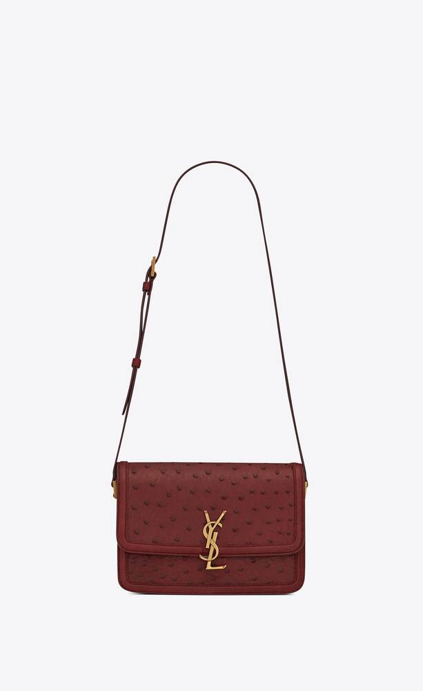 SaintLaurent_빈티지 오스트리치 가죽 소재의 solferino 미디엄 샤첼백