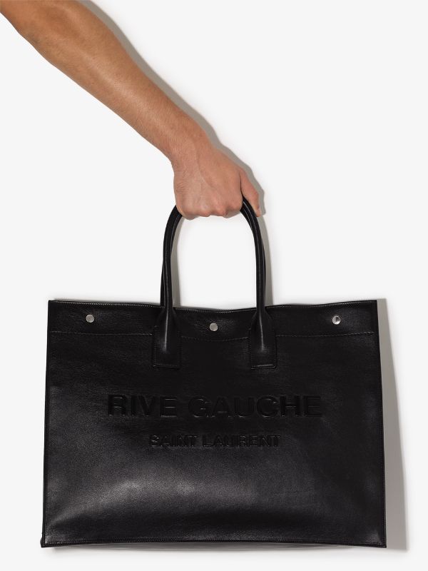 SaintLaurent_스무스 가죽 소재의 리브 고시 라지 토트백