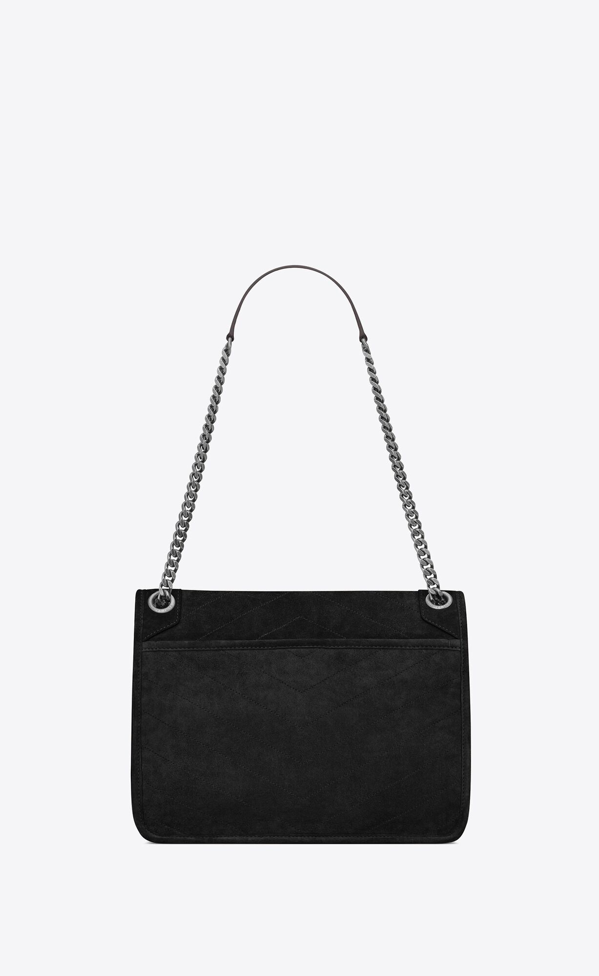 SaintLaurent_스웨이드와 스무스 가죽 소재의 niki 미디엄백