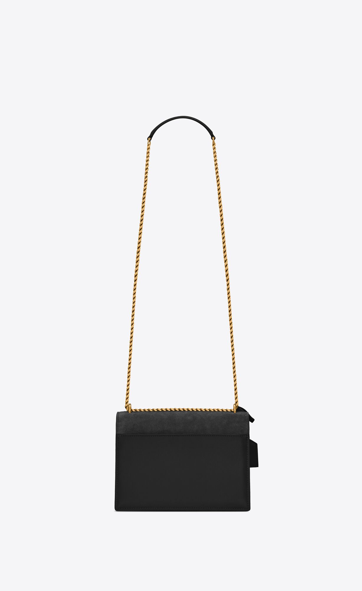 SaintLaurent_스웨이드와 스무스 가죽 소재의 선셋 미디엄백