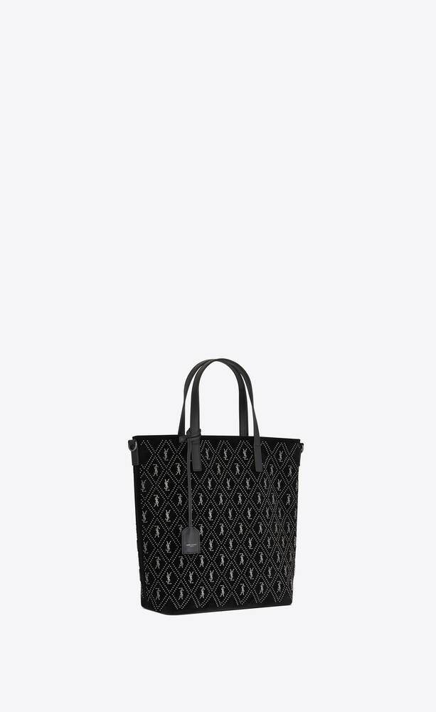 SaintLaurent_스터드 장식 스웨이드 소재의 le monogramme saint laurent n s 토이 쇼퍼백