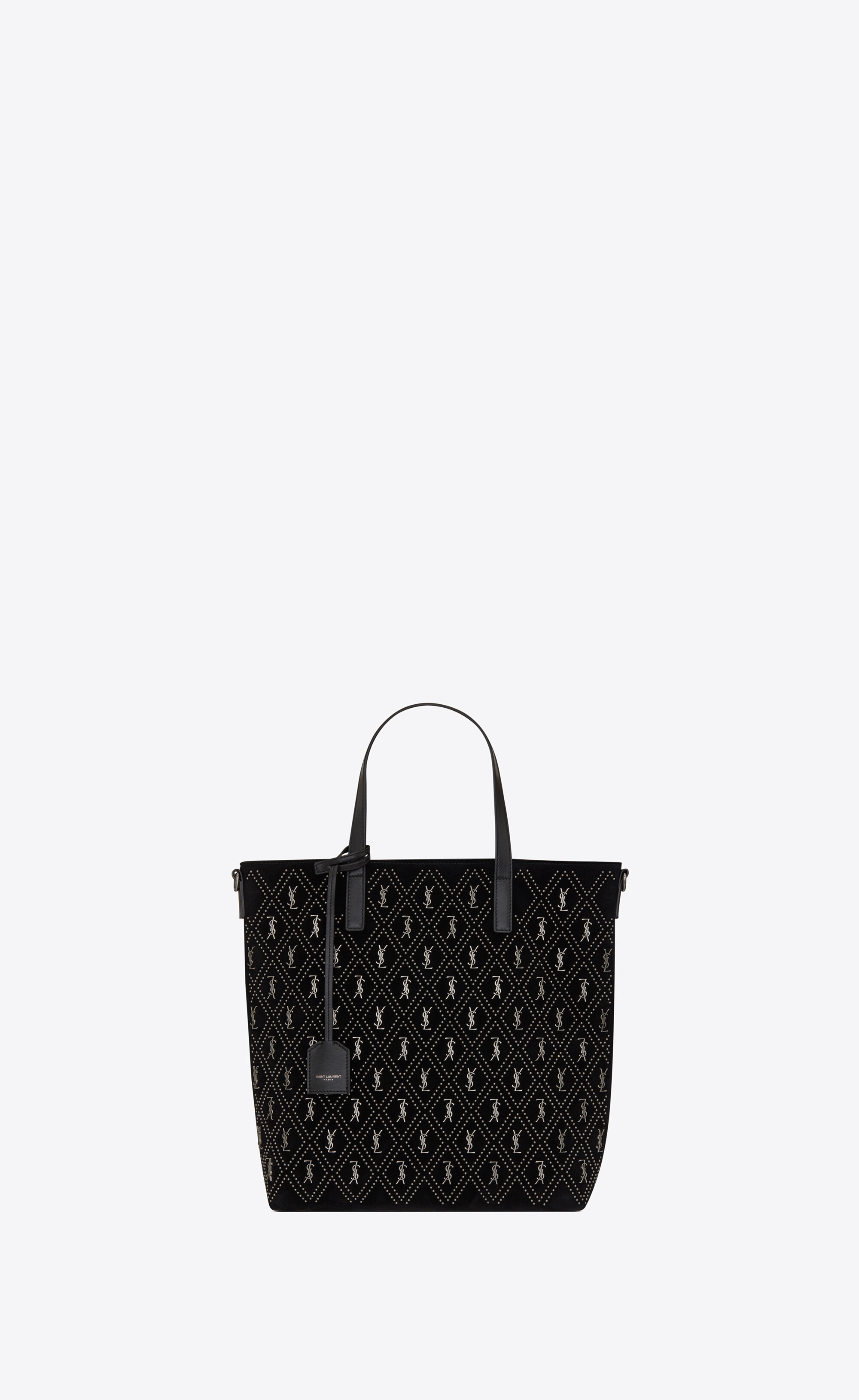 SaintLaurent_스터드 장식 스웨이드 소재의 le monogramme saint laurent n s 토이 쇼퍼백 thumbnail