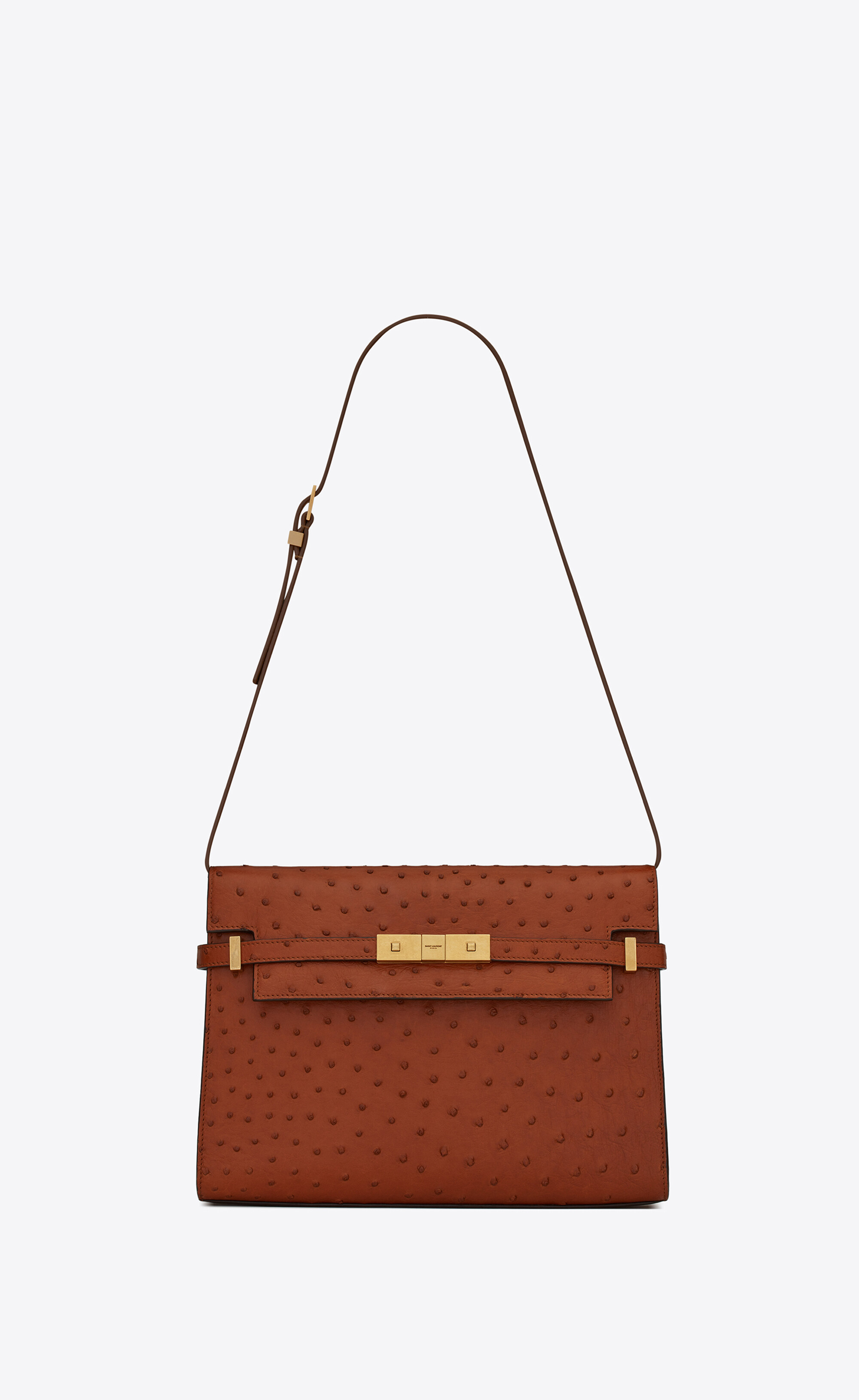 SaintLaurent_오스트리치 가죽 소재의 맨하탄 숄더백