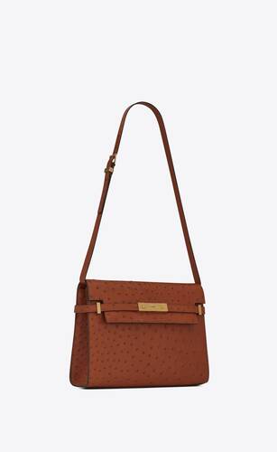 SaintLaurent_오스트리치 가죽 소재의 맨하탄 숄더백
