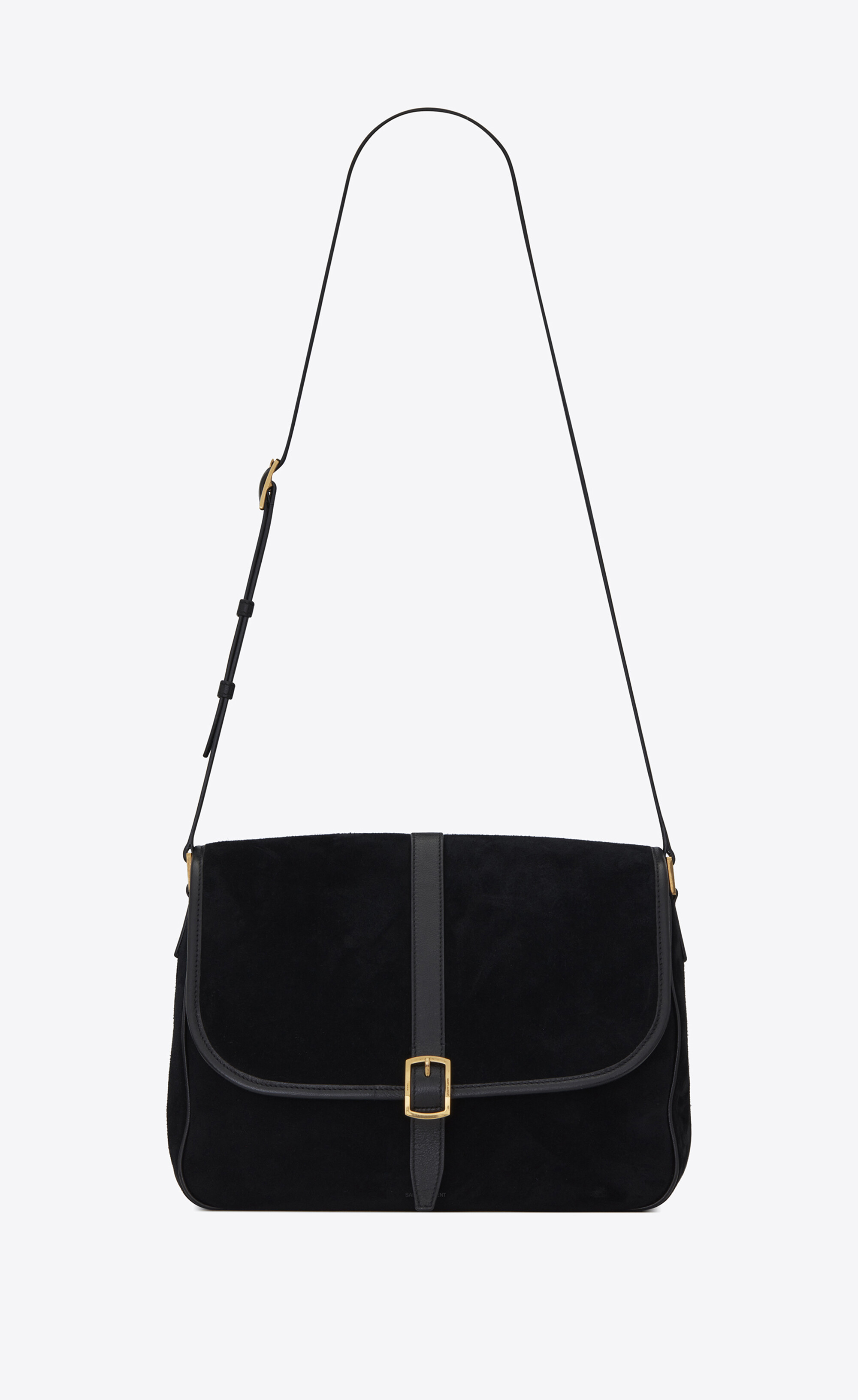 SaintLaurent_코튼 캔버스와 빈티지 가죽 소재의 소르본 플랩 백