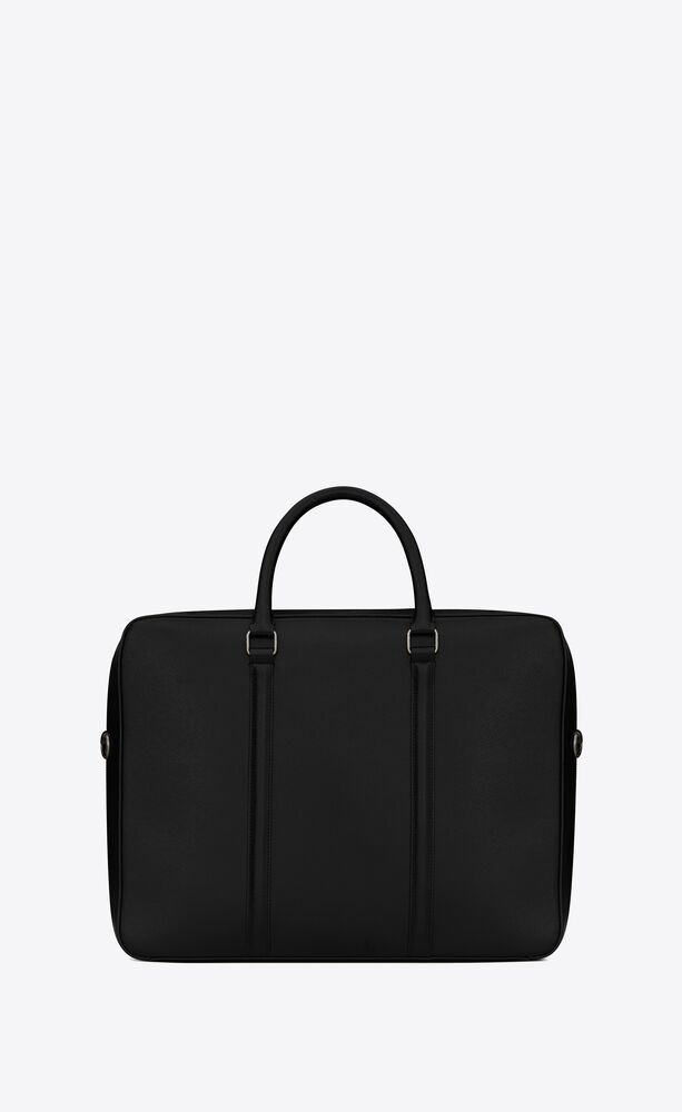 SaintLaurent_코팅 처리한 린드 엠보싱 가죽 소재의 비즈니스 브리프케이스