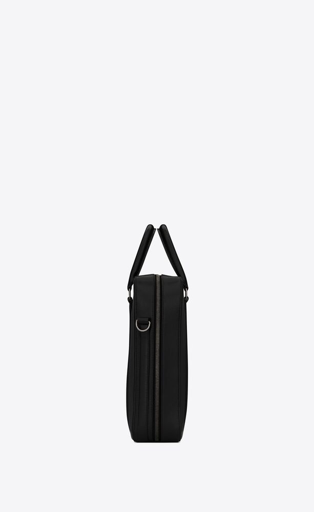 SaintLaurent_코팅 처리한 린드 엠보싱 가죽 소재의 비즈니스 브리프케이스 thumbnail
