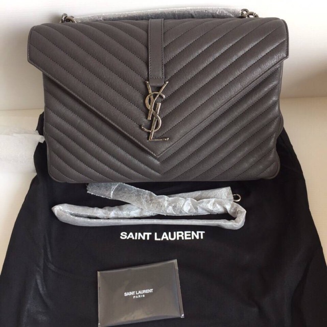 SaintLaurent_퀼트 처리된 가죽 소재의 college 라지백 thumbnail