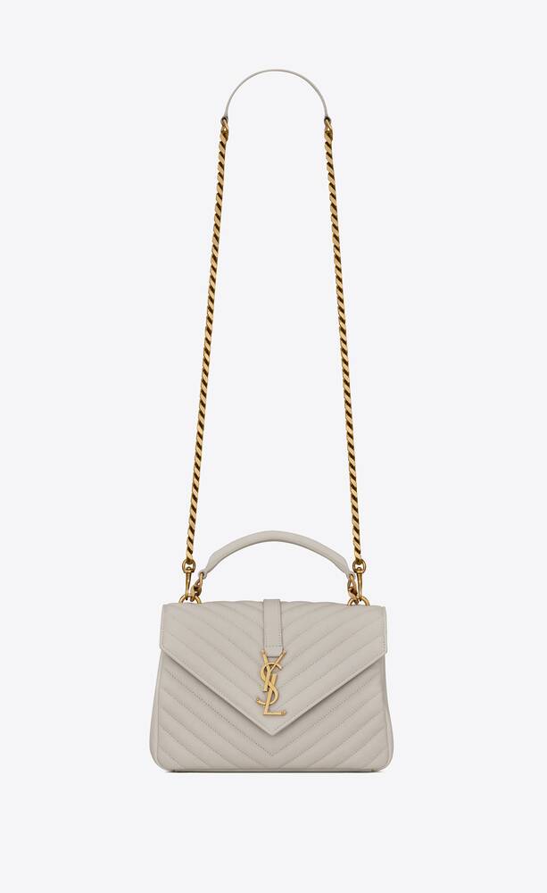 SaintLaurent_퀼트 처리된 가죽 소재의 college 미디엄백