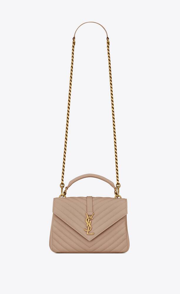 SaintLaurent_퀼트 처리된 가죽 소재의 college 미디엄백