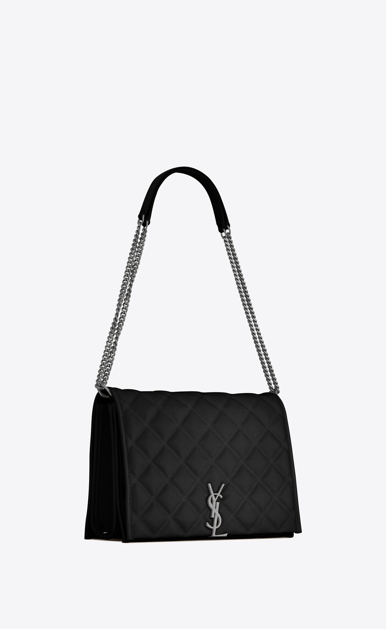 SaintLaurent_퀼트 처리된 램스킨 소재의 becky 스몰 체인백
