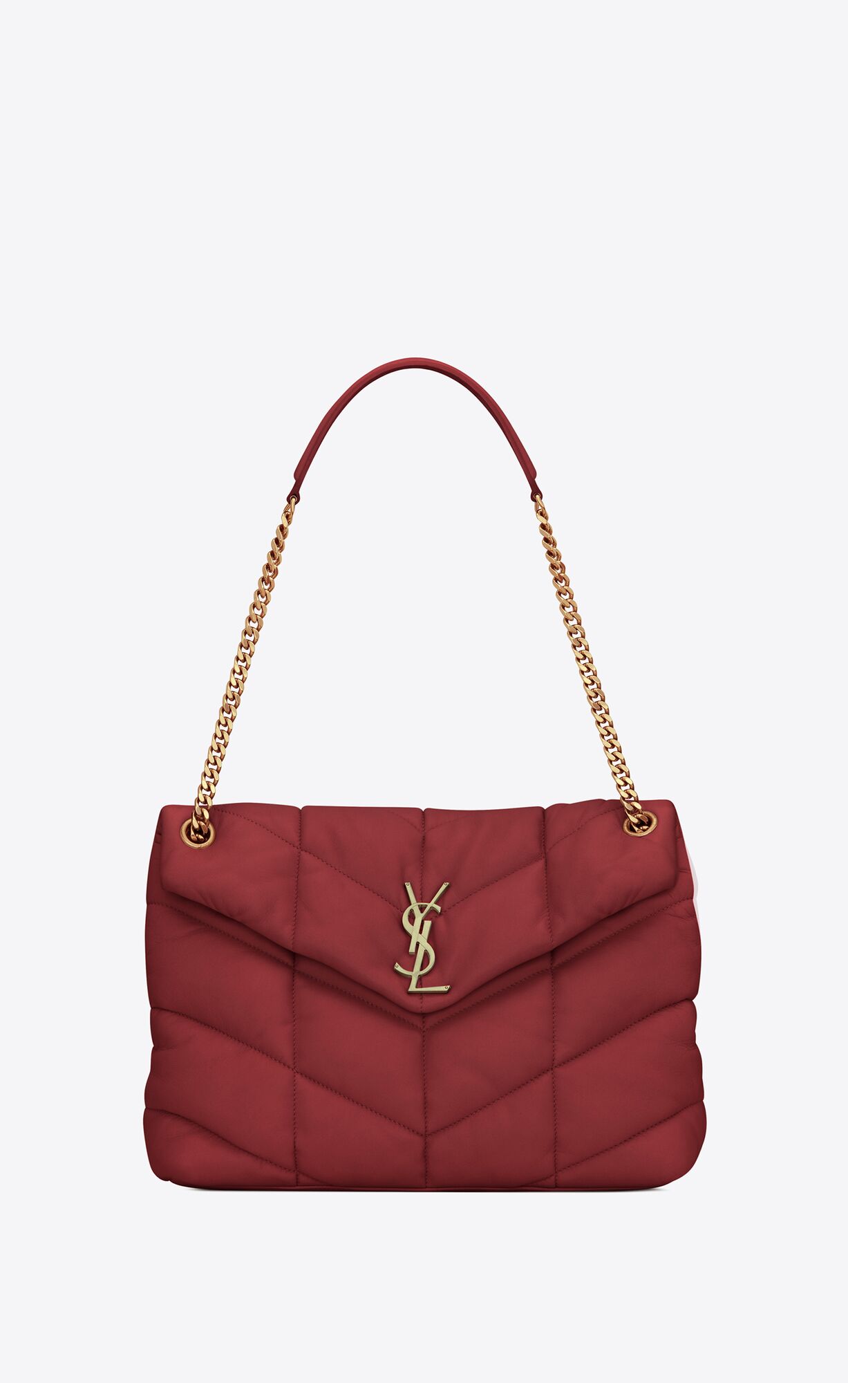 SaintLaurent_퀼트 처리된 램스킨 소재의 루루 푸퍼 소재의 미디엄백