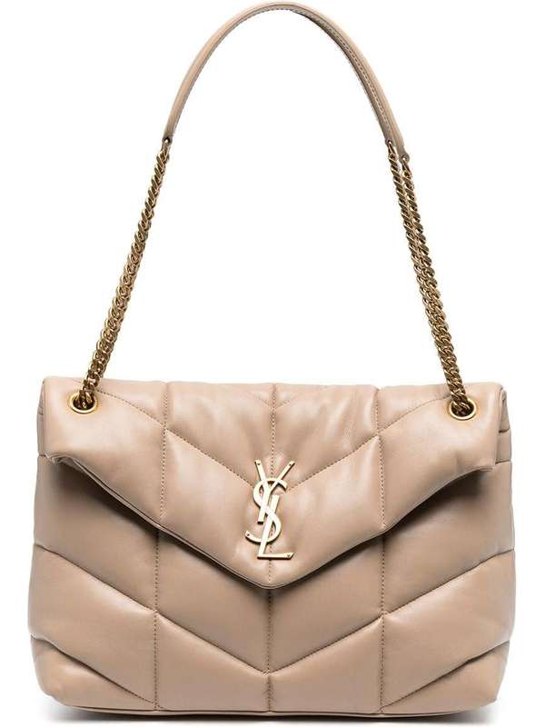 SaintLaurent_퀼트 처리된 램스킨 소재의 루루 푸퍼 소재의 미디엄백