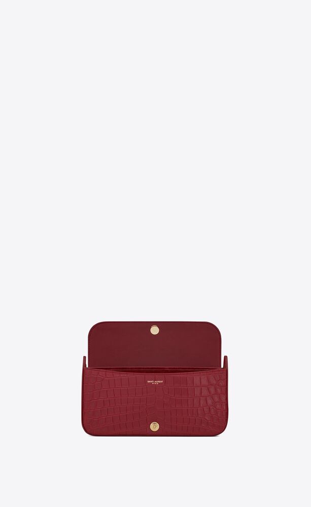 SaintLaurent_크로커다일 엠보스드 가죽 소재의 elise 숄더백