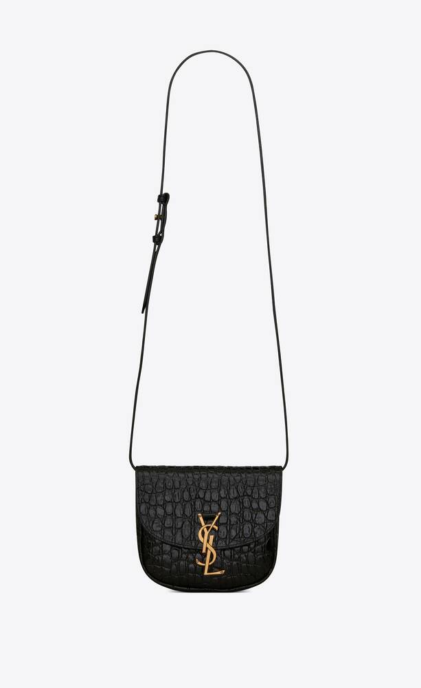 SaintLaurent_크로커다일 엠보스드 가죽 소재의 kaia 스몰 샤첼백