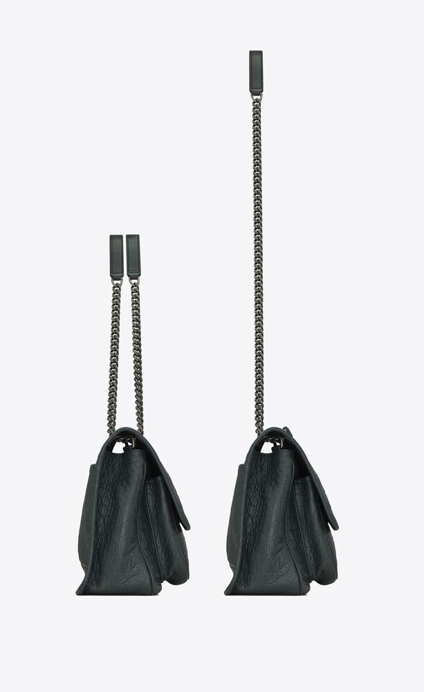 SaintLaurent_크로커다일 엠보스드 가죽 소재의 니키 미디엄백