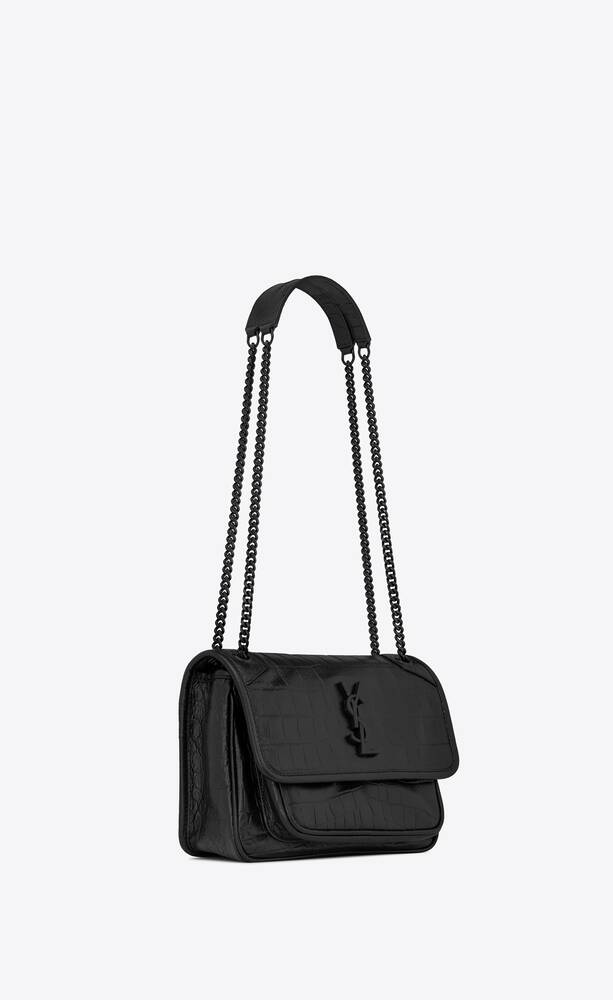 SaintLaurent_크로커다일 엠보스드 가죽 소재의 니키 베이비백 thumbnail