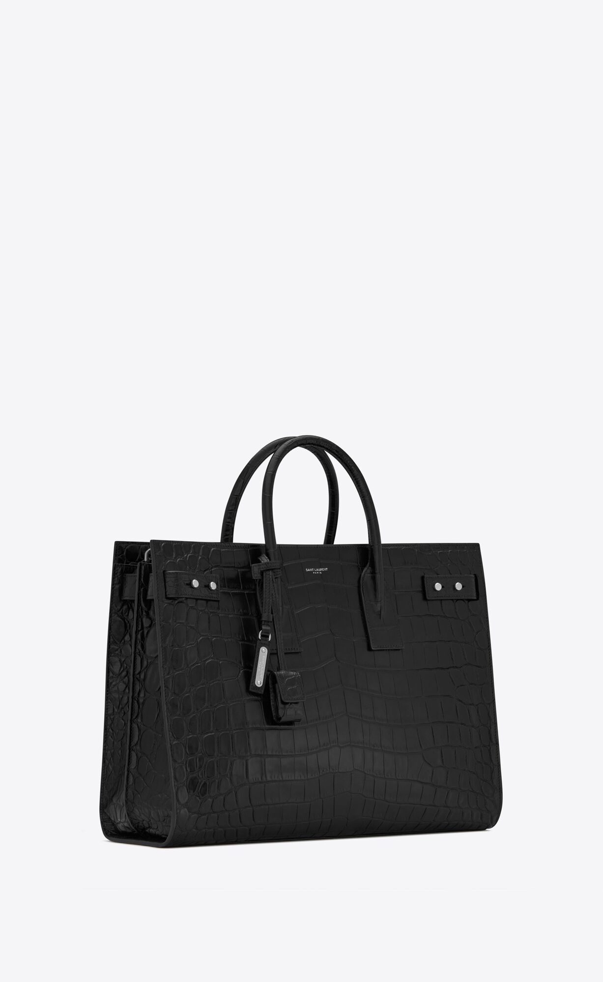 SaintLaurent_크로커다일 엠보스드 가죽 소재의 삭 드 주르 슬림 라지백