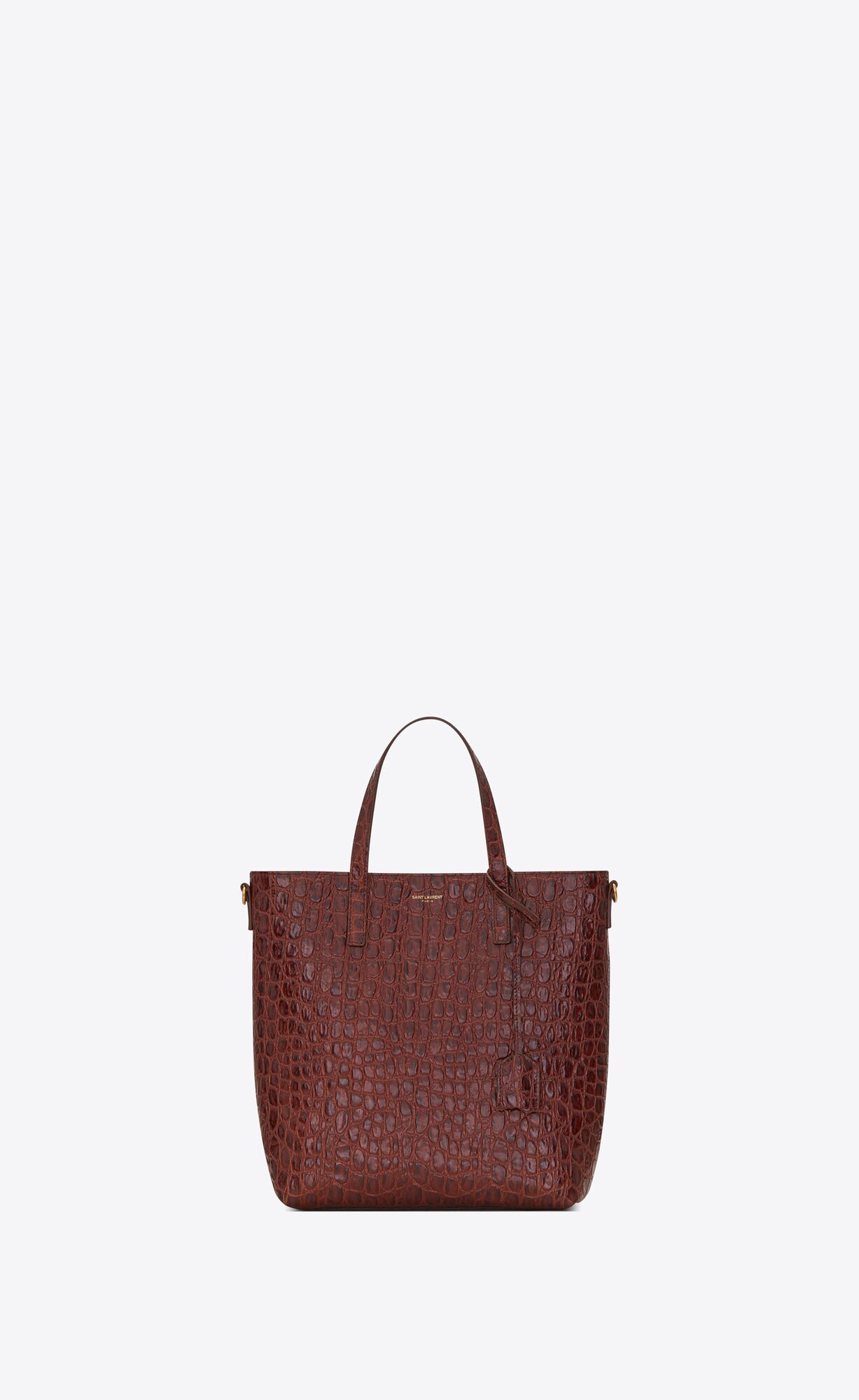 SaintLaurent_크로커다일 엠보스드 가죽 소재의 생로랑 n s 토이 쇼퍼백