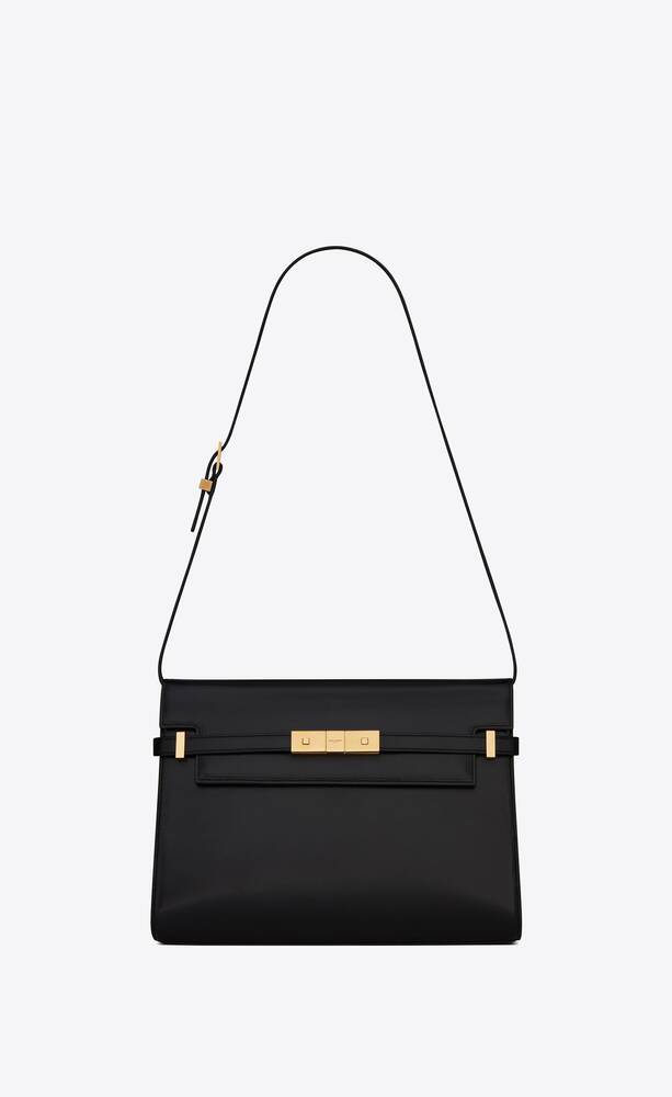 SaintLaurent_크로커다일 엠보스드 누벅 가죽 소재의 맨하탄 숄더백