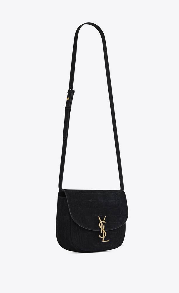SaintLaurent_크로커다일 엠보스드 누벅 가죽 소재의 카이아 미디엄 샤첼백