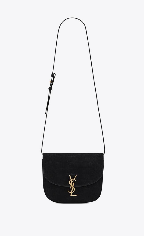 SaintLaurent_크로커다일 엠보스드 누벅 가죽 소재의 카이아 미디엄 샤첼백