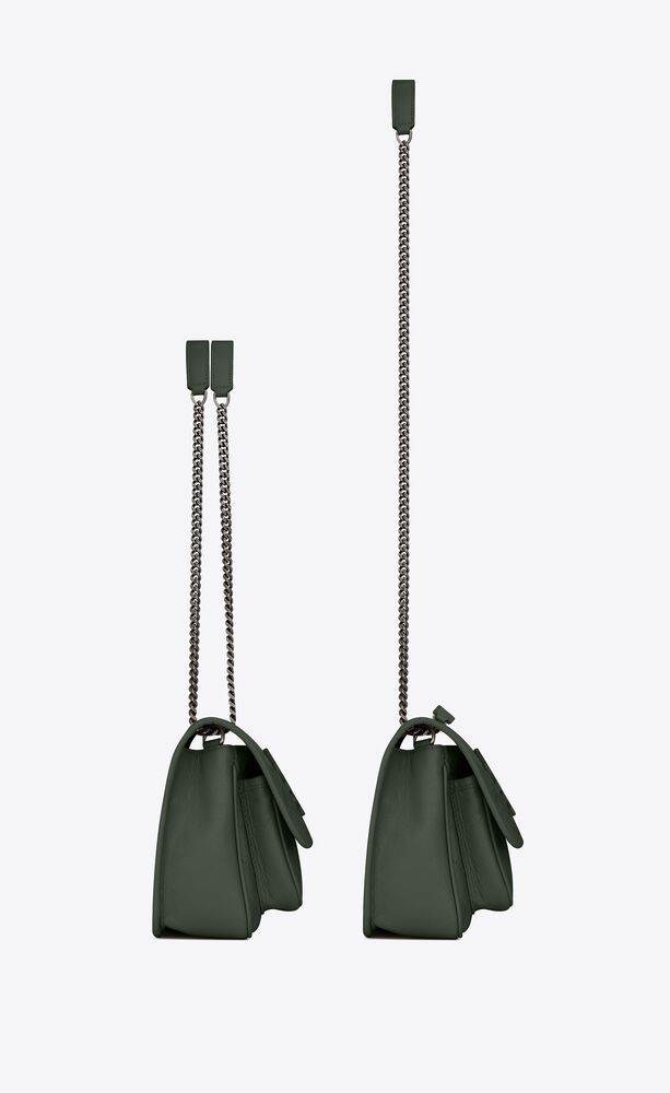 SaintLaurent_크링클드 퀼티드 토프 가죽 소재의 베이비 니키 체인 백