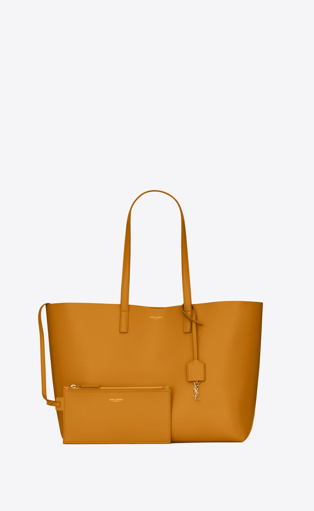 SaintLaurent_탄력 있는 가죽 소재의 생로랑 e w 쇼퍼백