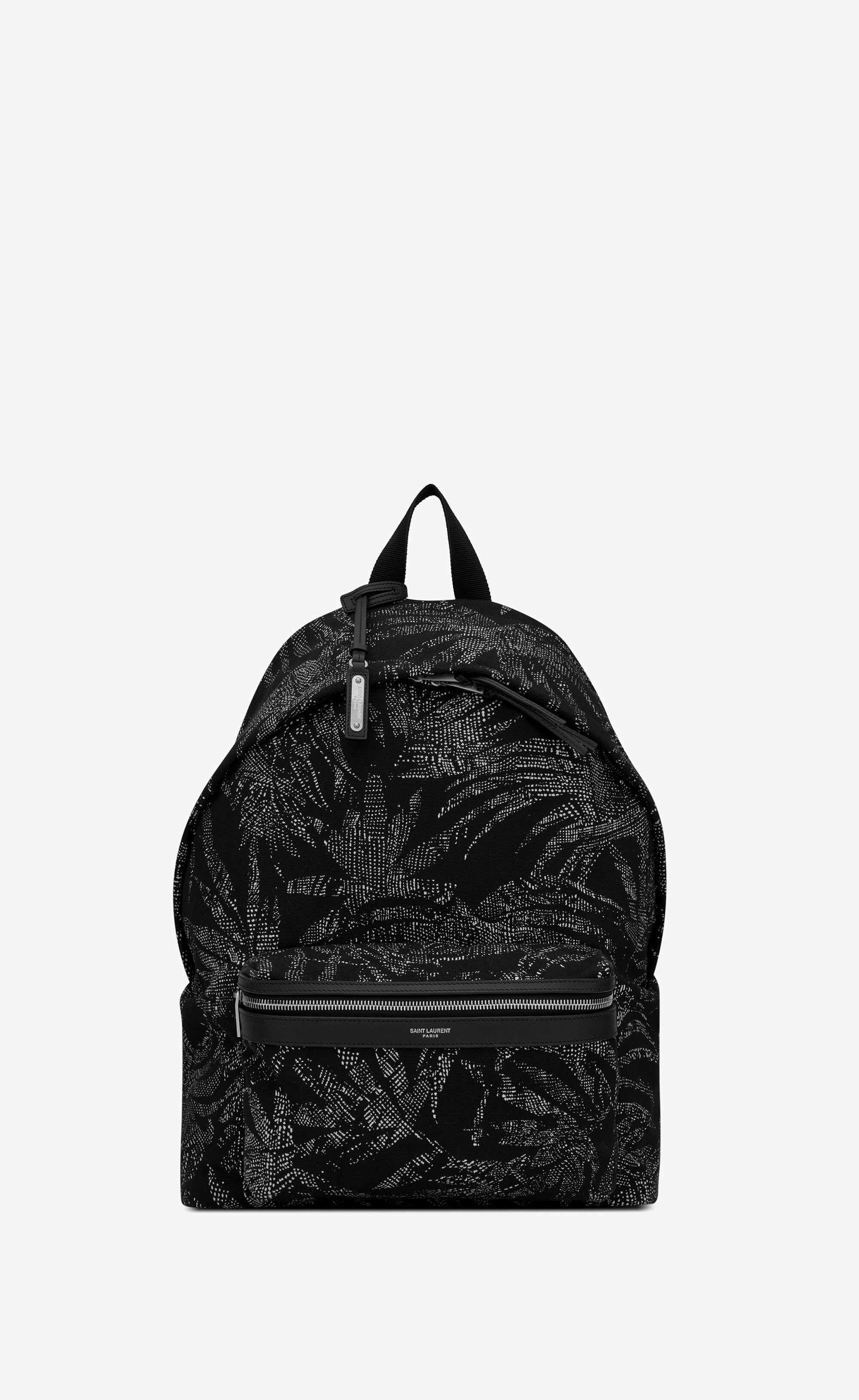 SaintLaurent_트로피컬 프린트 캔버스 소재의 city 백팩