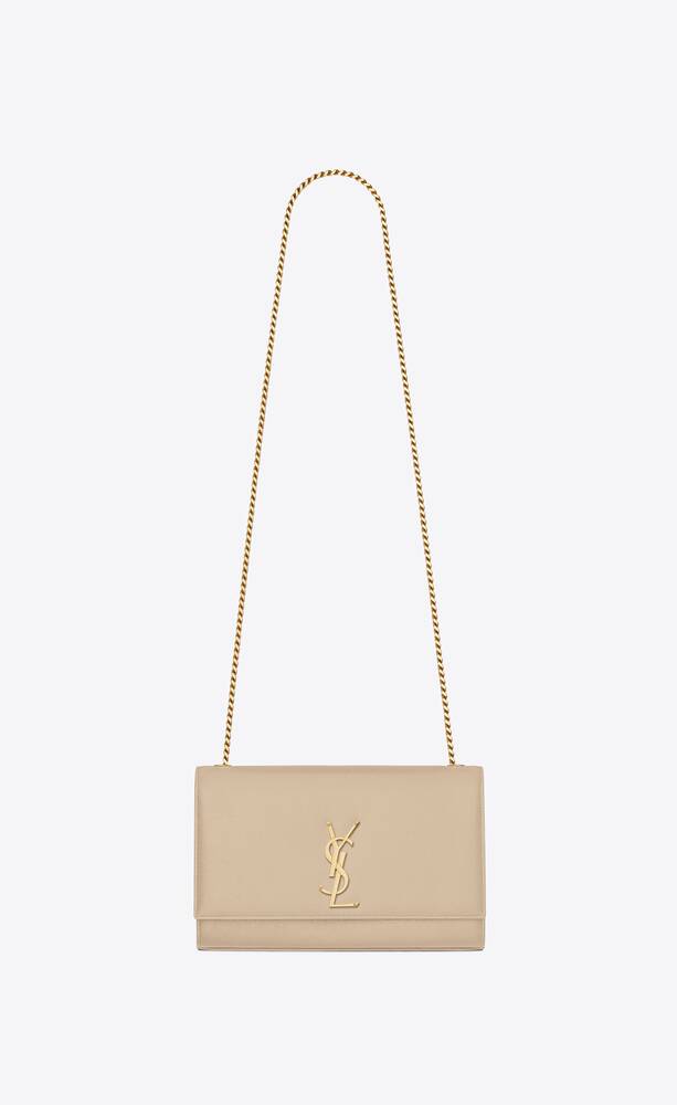 SaintLaurent_파우더 그랑 드 뿌드르 텍스처드 가죽 소재의 클래식 미디엄 모노그램 생 로랑 사첼 백