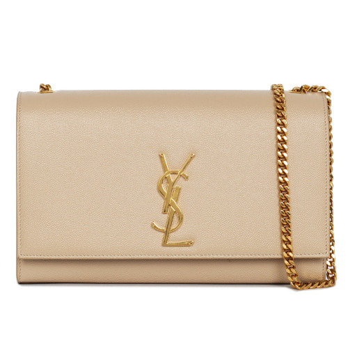 SaintLaurent_파우더 그랑 드 뿌드르 텍스처드 가죽 소재의 클래식 미디엄 모노그램 생 로랑 사첼 백