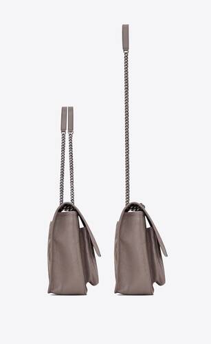 SaintLaurent_포그 가죽 소재의 크링클드 퀼티드 라지 니키 체인 백