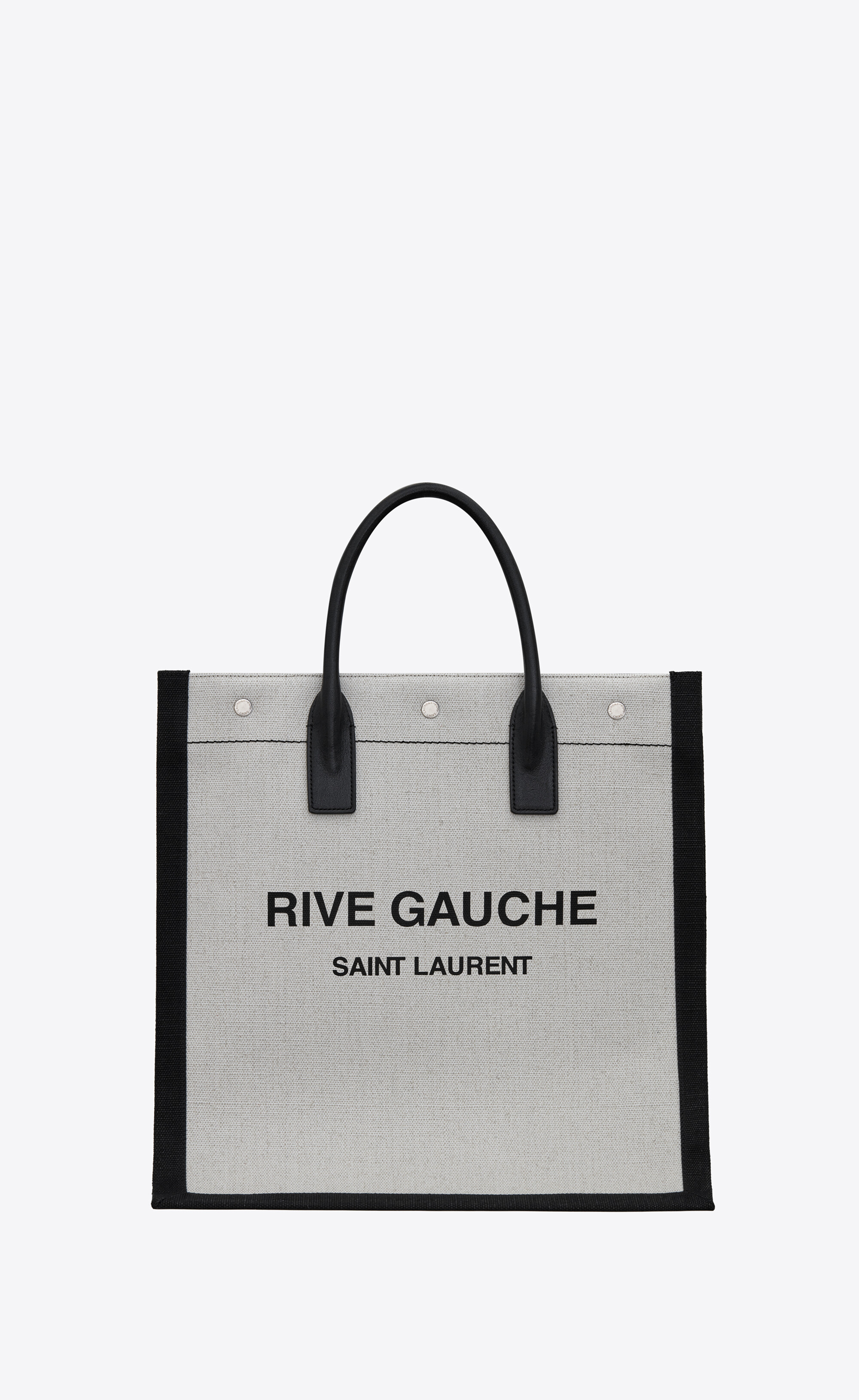 SaintLaurent_프린트 캔버스와 가죽 소재의 리브 고시 n s 토트백