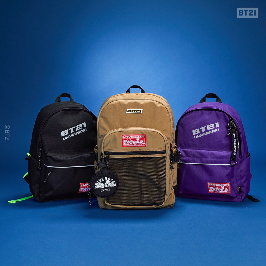 라인프렌즈_BT21 CHIIMMY 스페이스와펜 립스탑 폴딩백