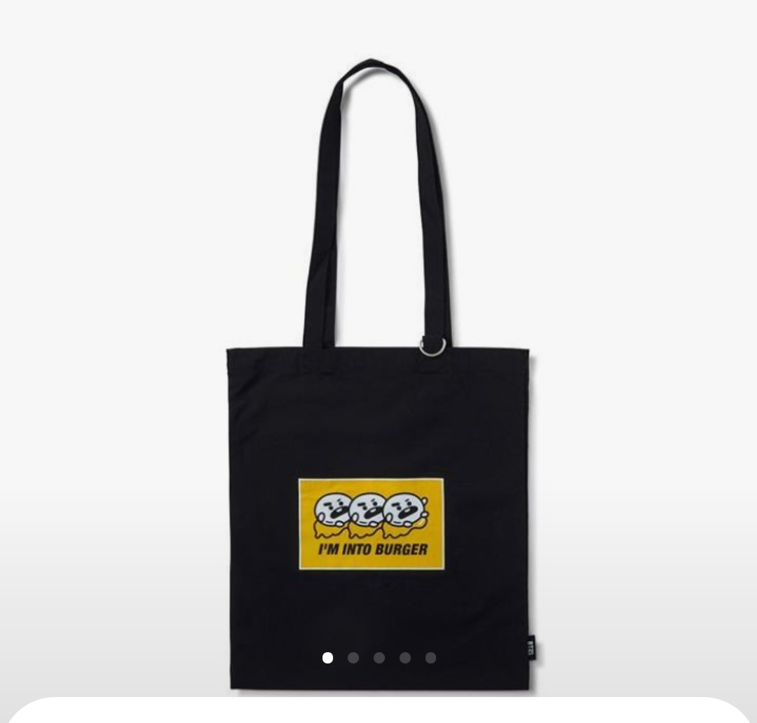라인프렌즈_BT21 SHOOKY 바이트 에코백